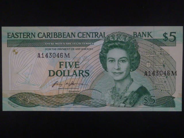 VÝCHODOKARIBSKÉ STÁTY, 5 Dollars 1987 (Monserrat), BNB. B202m, Pi. 18