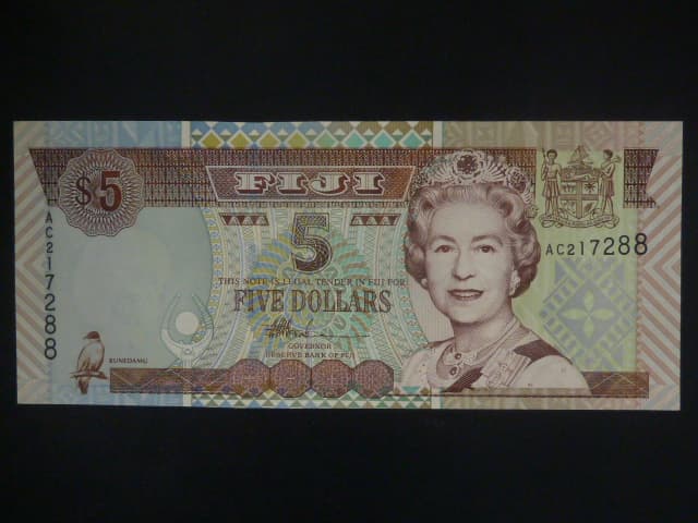 FIDŽI, 5 Dollars 2002, BNB. 516a, Pi. 104