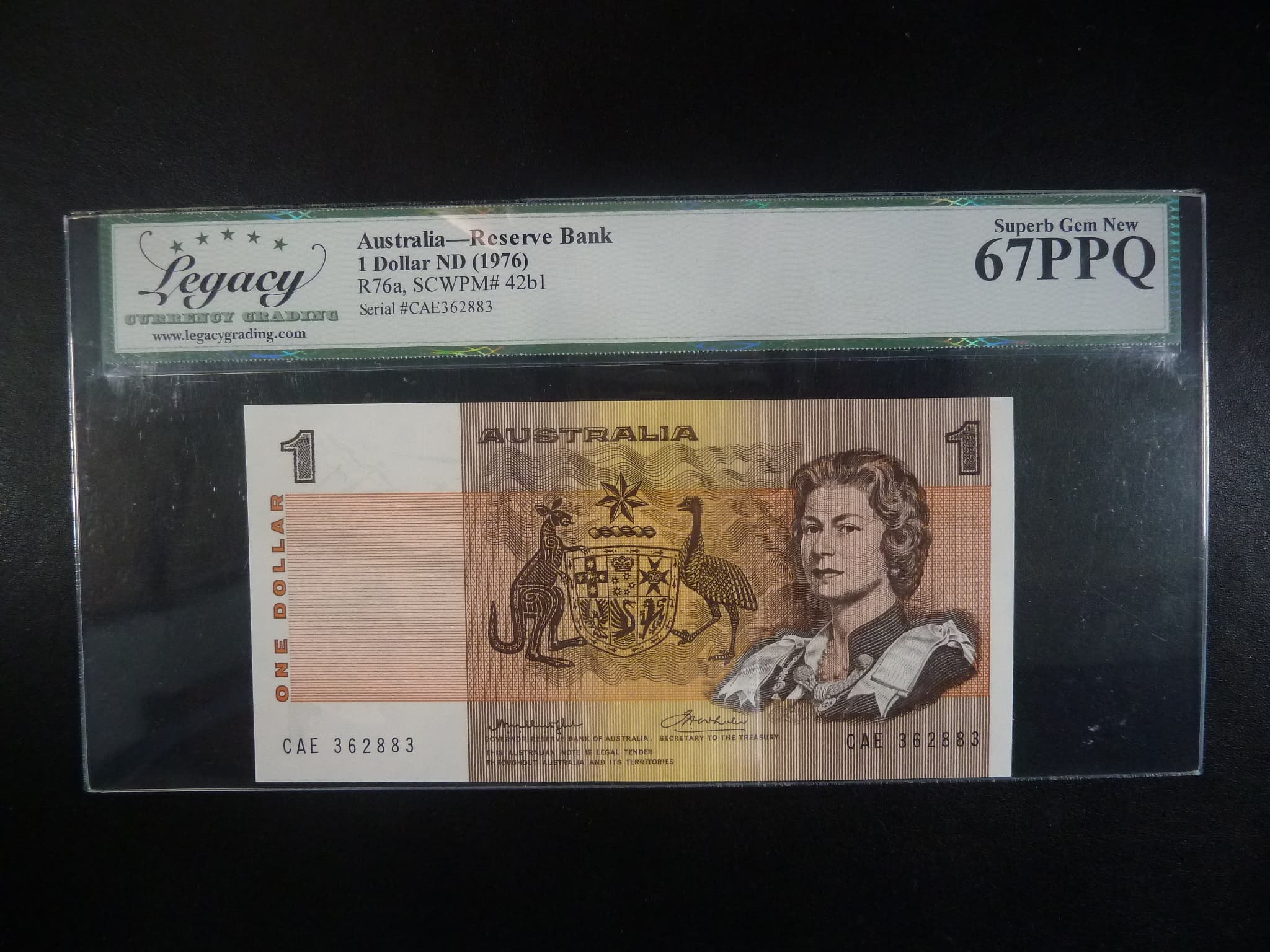 AUSTRÁLIE, 1 Dollar 1976 - LCG 67, BNB. B210b, Pi. 42