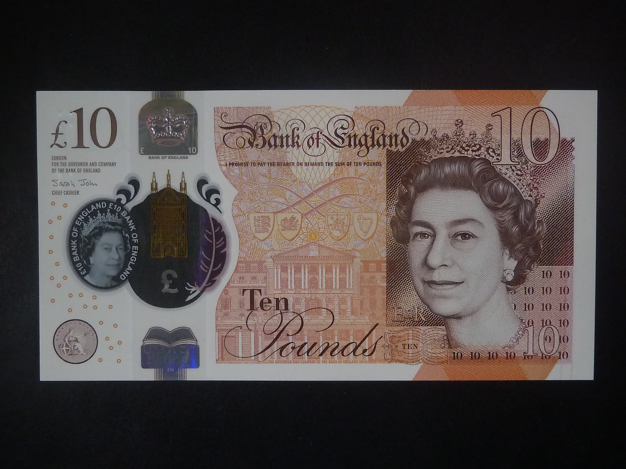 10 Pounds 2020 John, BNB. B204b, Pi. 395