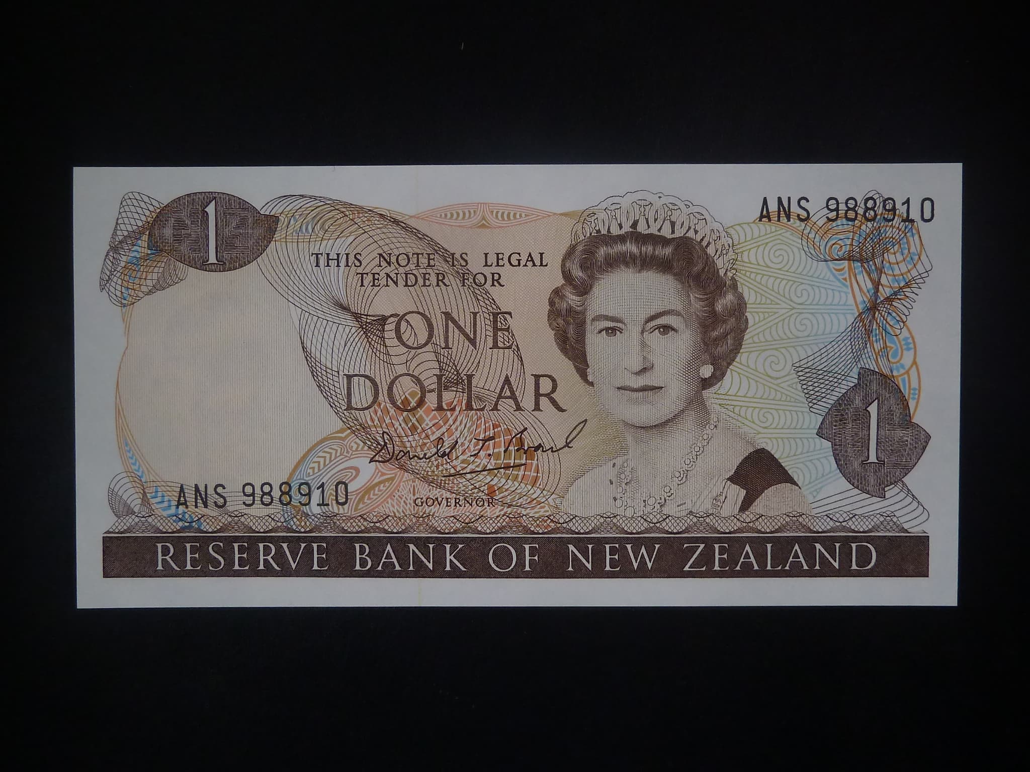 NOVÝ ZÉLAND, 1 Dollar 1989 Brash, BNB. B116c, Pi. 169