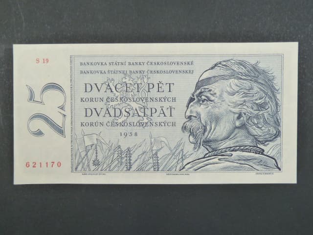 25 Kčs 1958 série S 19