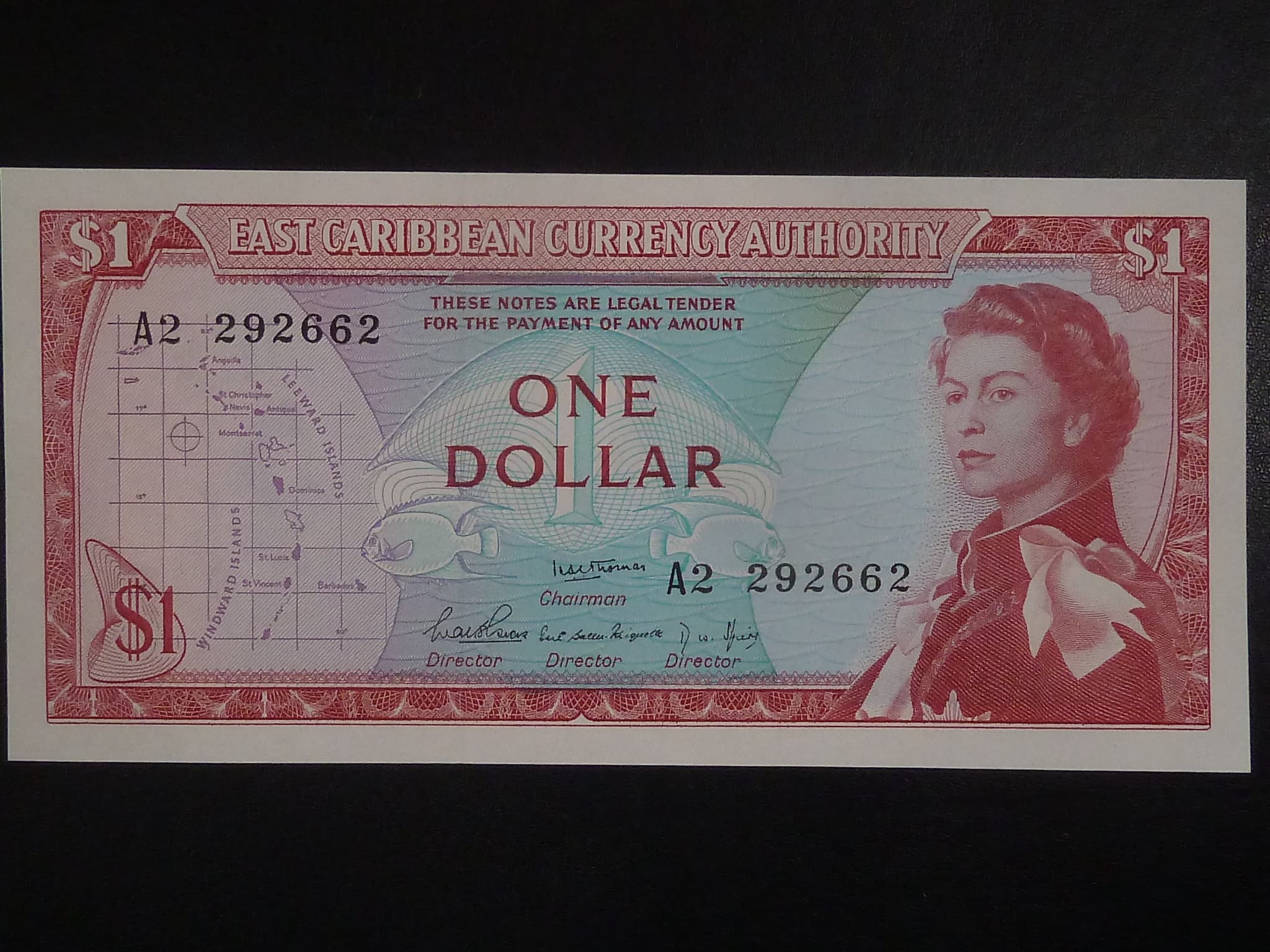 VÝCHODOKARIBSKÉ STÁTY, 1 Dollar 1965, BNB. B101a1, Pi. 13