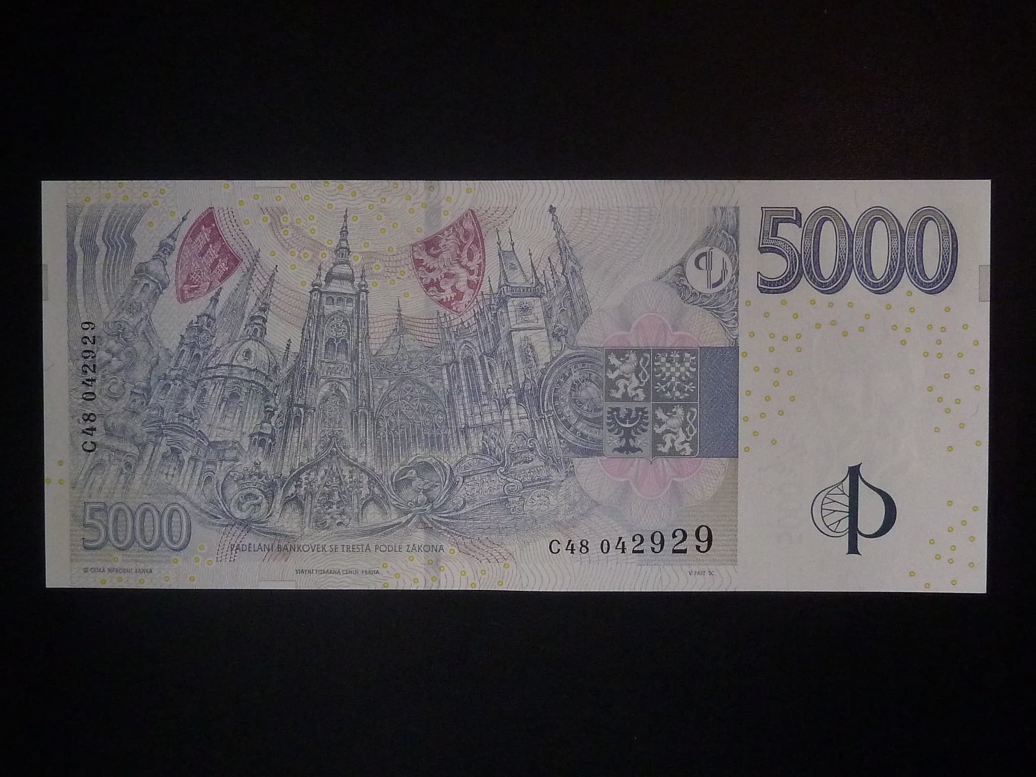 5000 Kč 2009 série C 48 - poslední série