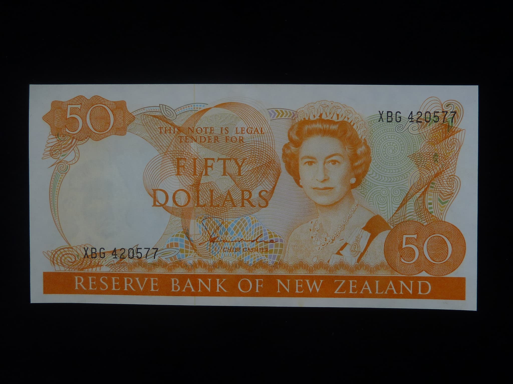 NOVÝ ZÉLAND, 50 Dollars 1983, BNB. B121a, Pi. 174