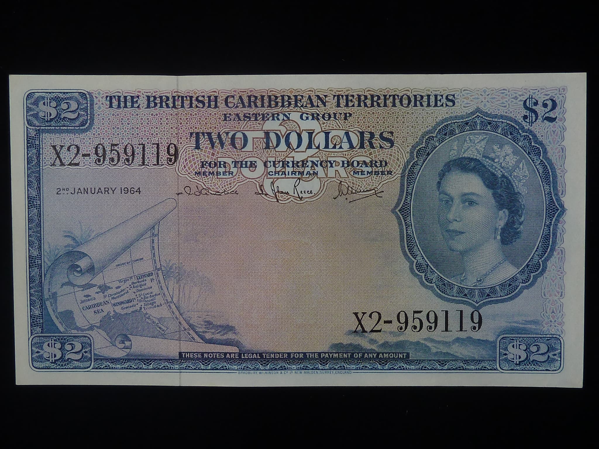 Britská karibská území 1 Dollar 1964, BNB. B108l, Pi. 8