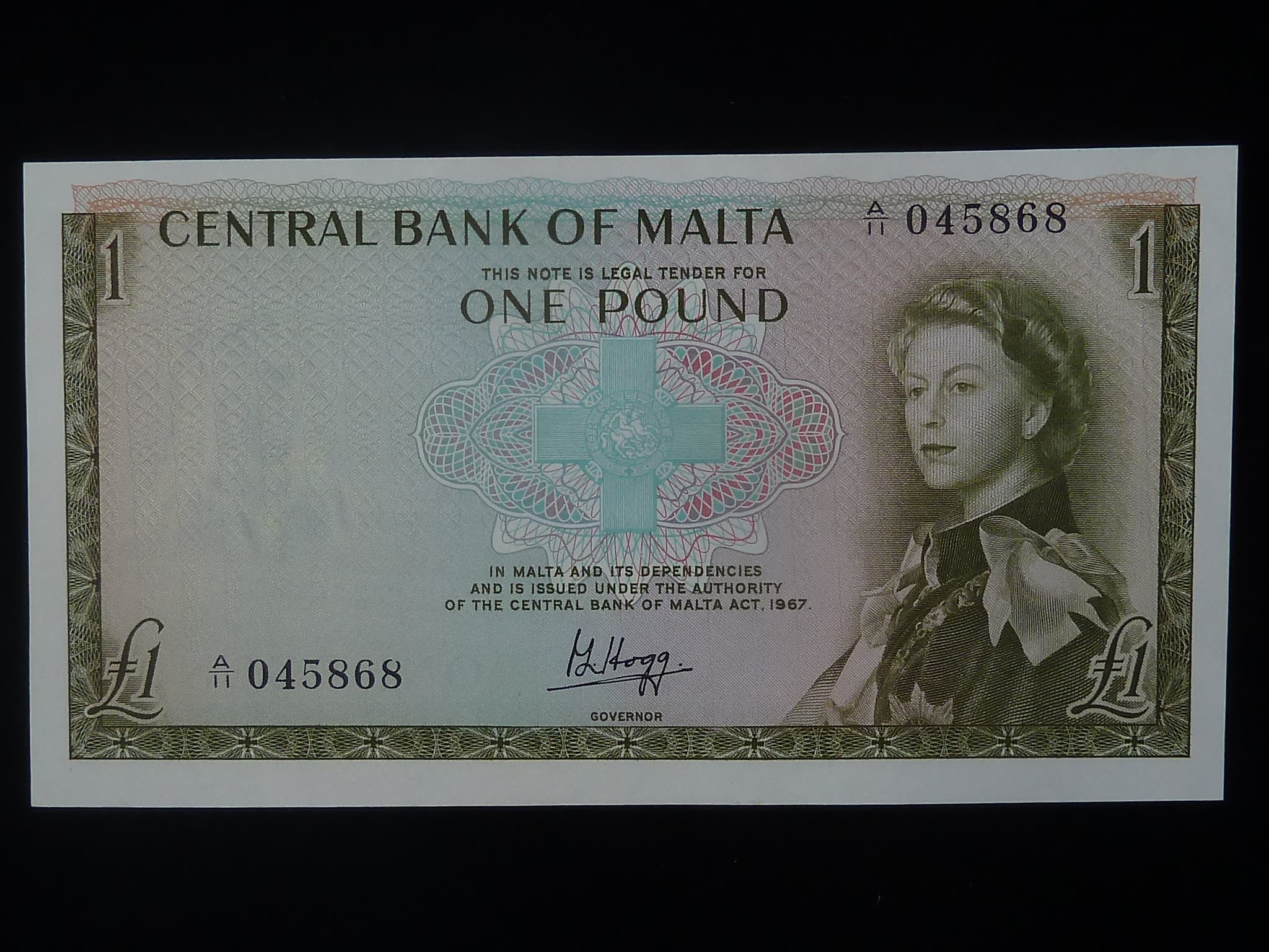 1 Pound 1967, BNB. B202a, Pi. 29