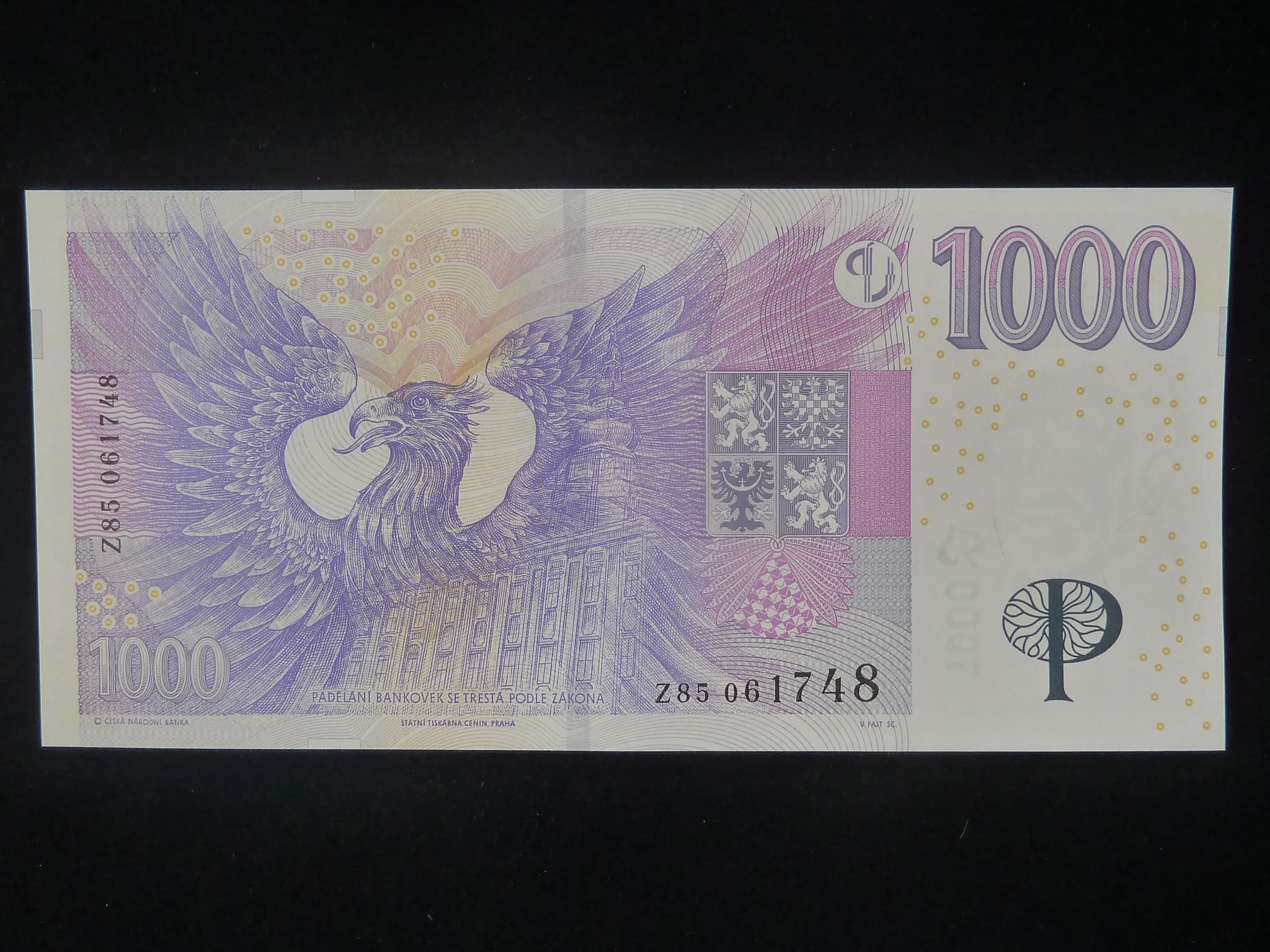 1000 Kč 2008 série Z 85