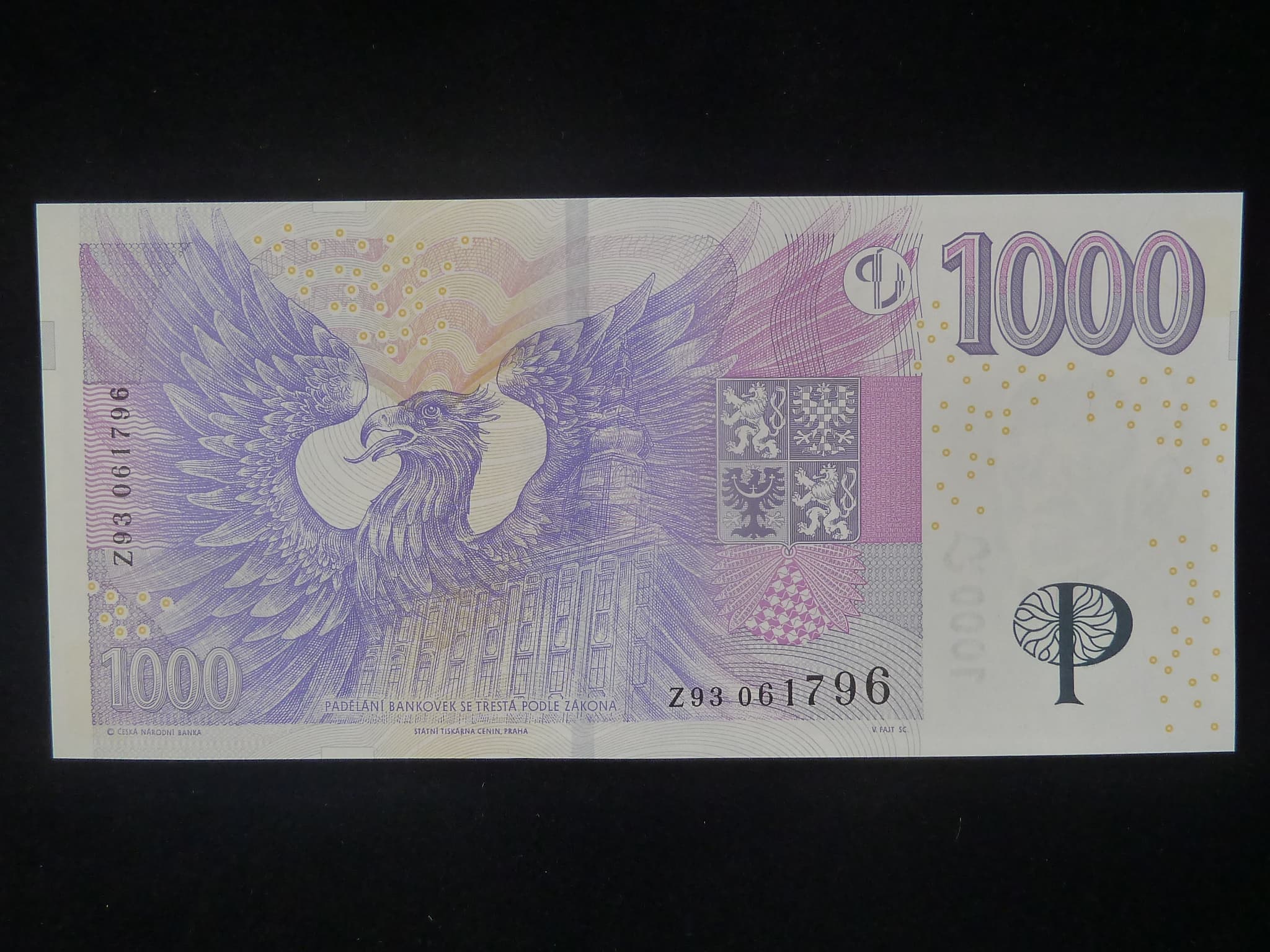 1000 Kč 2008 série Z 93