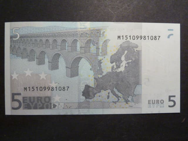 5 Euro 2002 s.M, Portugalsko, podpis Jeana-Clauda Tricheta, U005 tiskárna Valora - Banco de Portugalsko, Portugalsko