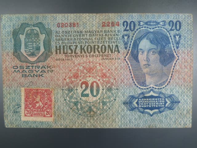 20 K 2.1.1913, Kolkovaná, I.vydání
