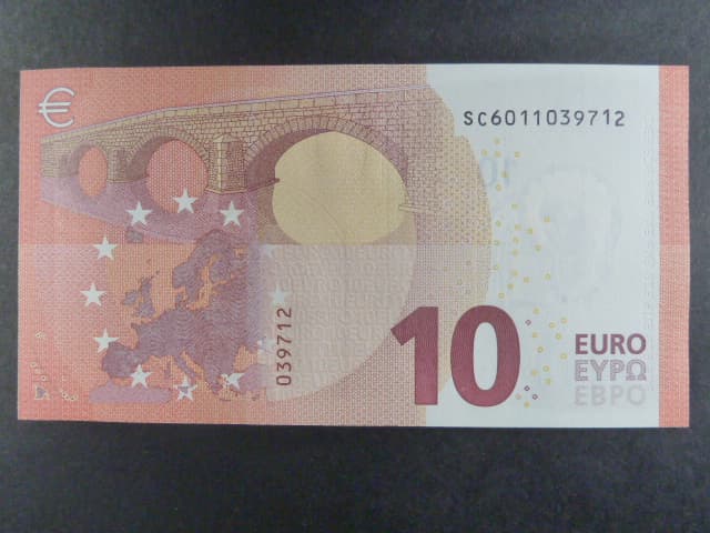 10 Euro 2014 s.SC, Itálie, podpis Mario Draghi, S002