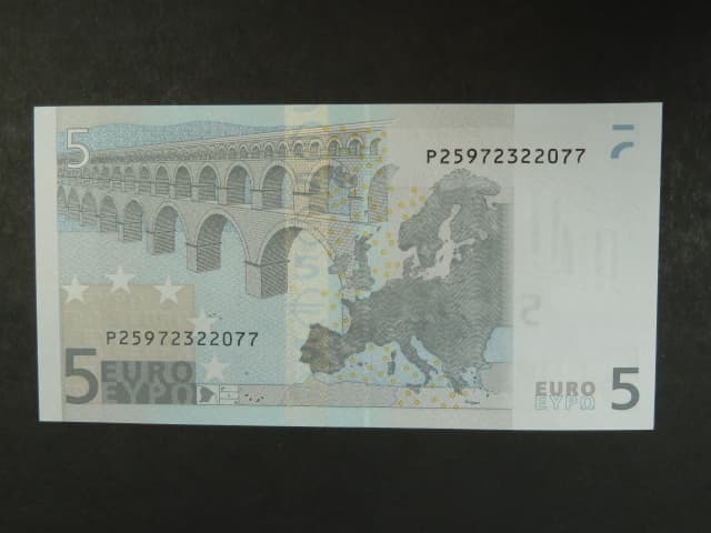 5 Euro 2002 s.P, Holandsko, podpis Jeana-Clauda Tricheta, E009 tiskárna F. C. Oberthur, Francie