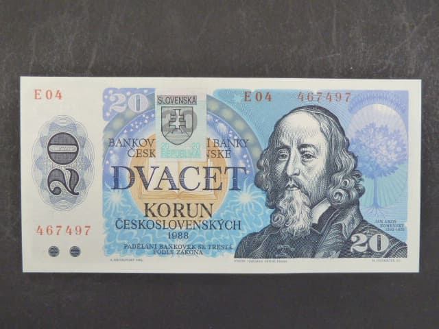 20 Sk 1988 s. E 04, kolkovaná, Baj. SK 1, Pi. 15