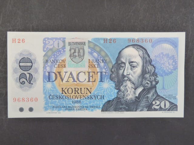 20 Sk 1988 s. H 26, kolkovaná, Baj. SK 1, Pi. 15