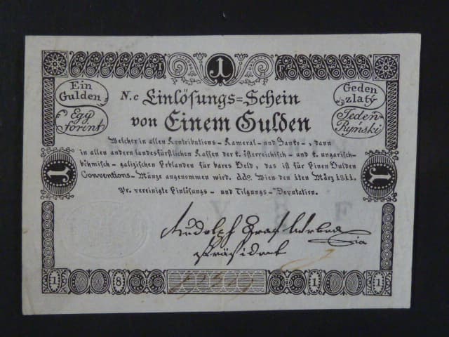 1 Gulden 1.3.1811, Ri. 45