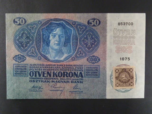 50 K 1914 , kolkovaná