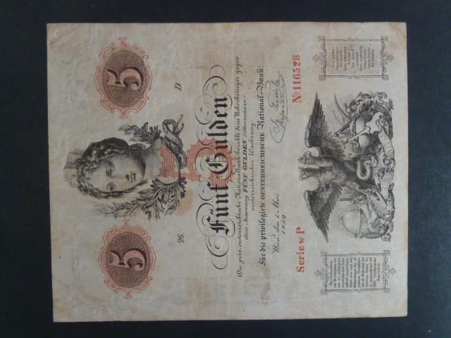 5 Gulden 1.5.1859, Ri. 132