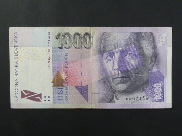 chybotisk - 1000 Sk 1999 série G s posunem tisku bezp. prvku