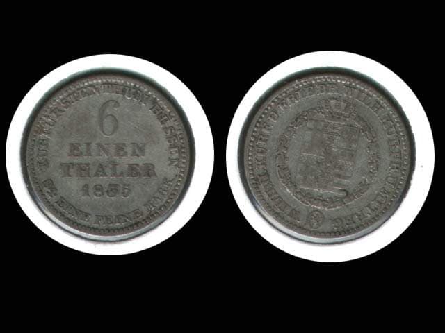 Hessen, Wilhelm II. a Friedrich Wilhelm (1831-1847), 1/6 T 1835