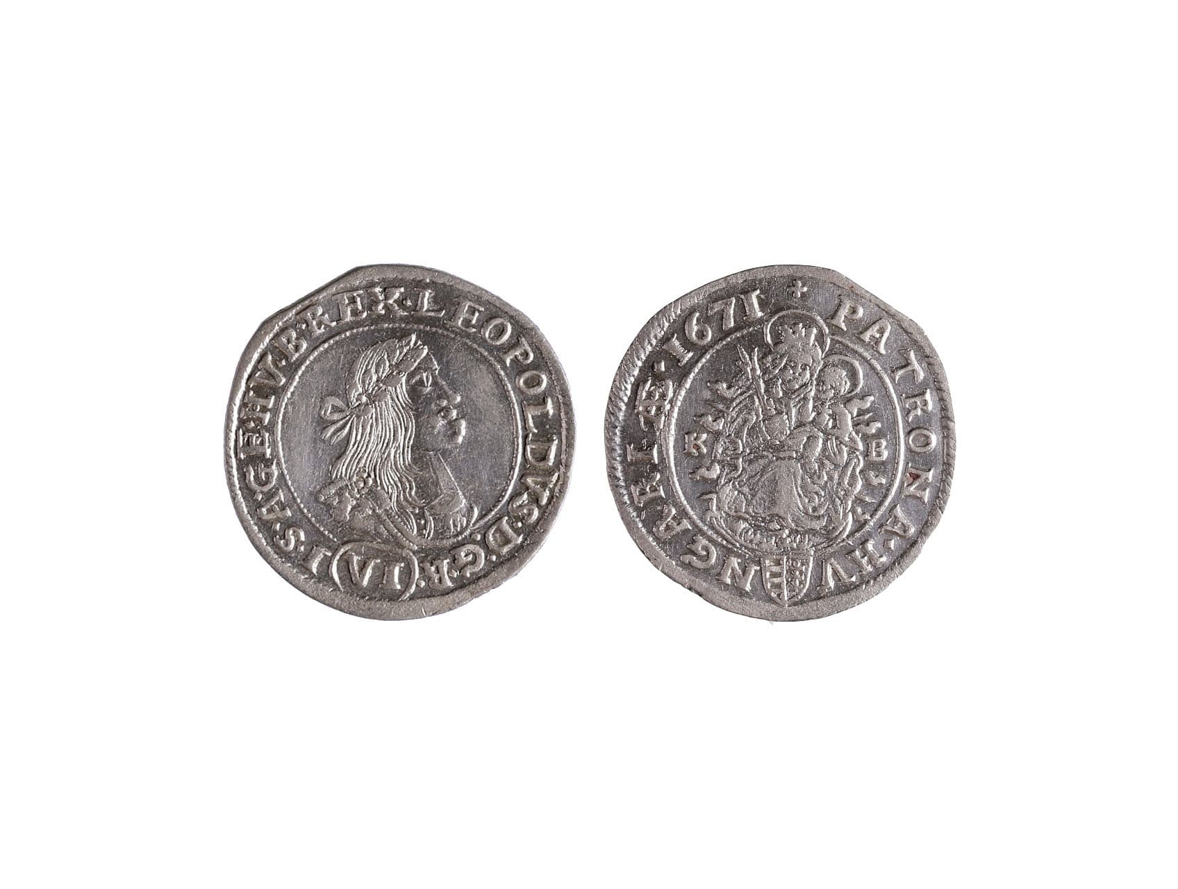 Leopold I. 1657-1711 - VI krejcar 1671 KB Kremnice