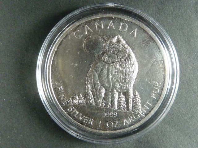5 Dollars 2011 Vlk 1 OZ Ag 999,9