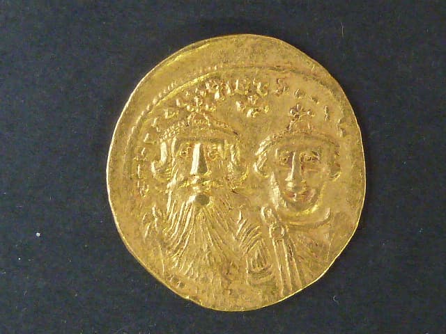 Byzanc, Constans II., 641 - 678 AD - Solidus, mincovna Constantinopolis, 4,43g