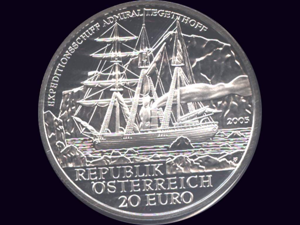 Rakousko 20 EUR 2005 Expeditionsschiff Admiral Tegetthoff