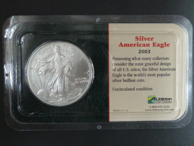 1 $ 2003 Liberty, 1 OZ Ag, dárkové balení