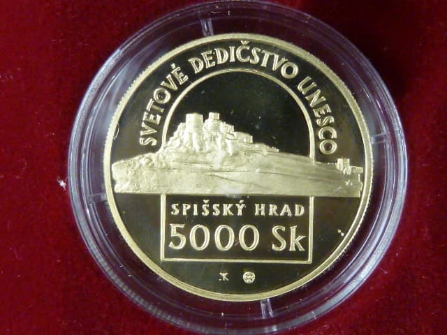 5000 Sk 1998 Světové dědictví Unesco - Spišský hrad