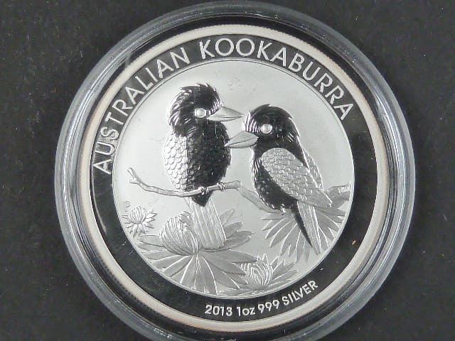 1 Dollars - 1 Oz (31,1050g) Ag - Kookaburra 2013, kvalita proof, Ag 999/1000, etue