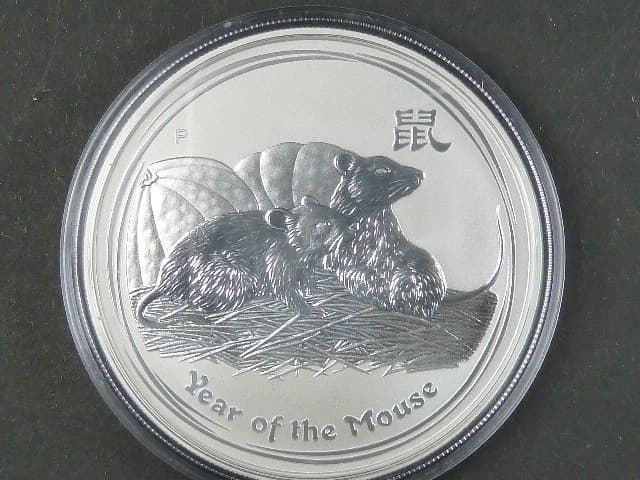 1 Dollars - 1 Oz (31,1050g) Ag - Rok krysy 2008, kvalita proof, Ag 999/1000, etue