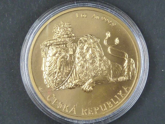 50 Dollars 2018 Zlatá uncová investiční mince Český lev, b.k., 1 OZ Au 0,999, 31,1g, Česká Mincovna, náklad 100 ks