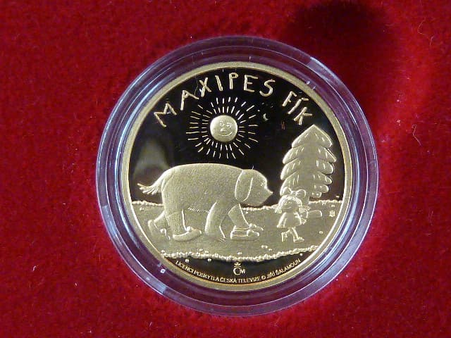 Au 5 Dollars 2015 Maxipes Fík, Au 999, 3,49 g,  náklad 250 ks, etue, certifikát