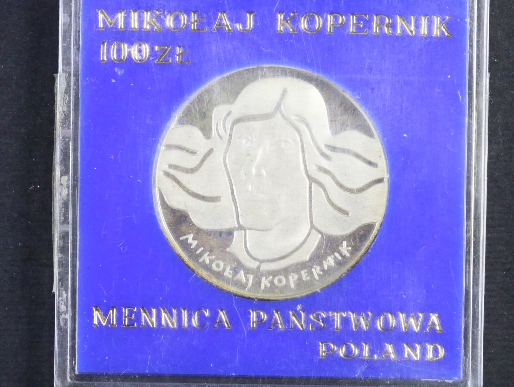 100 Zlotych 1974, 500. výročí narození Mikolaje Kopernika, Ag 0,625, 16,50g_