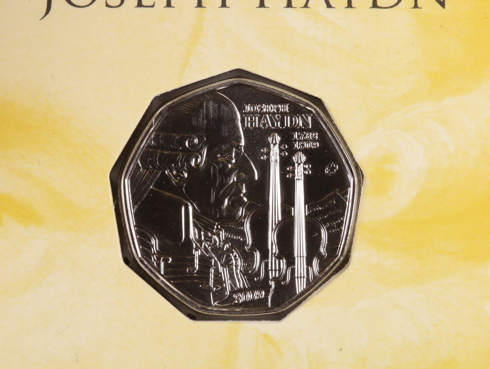 5 Euro 2009 Joseph Haydn, Ag 0.800, 10g_