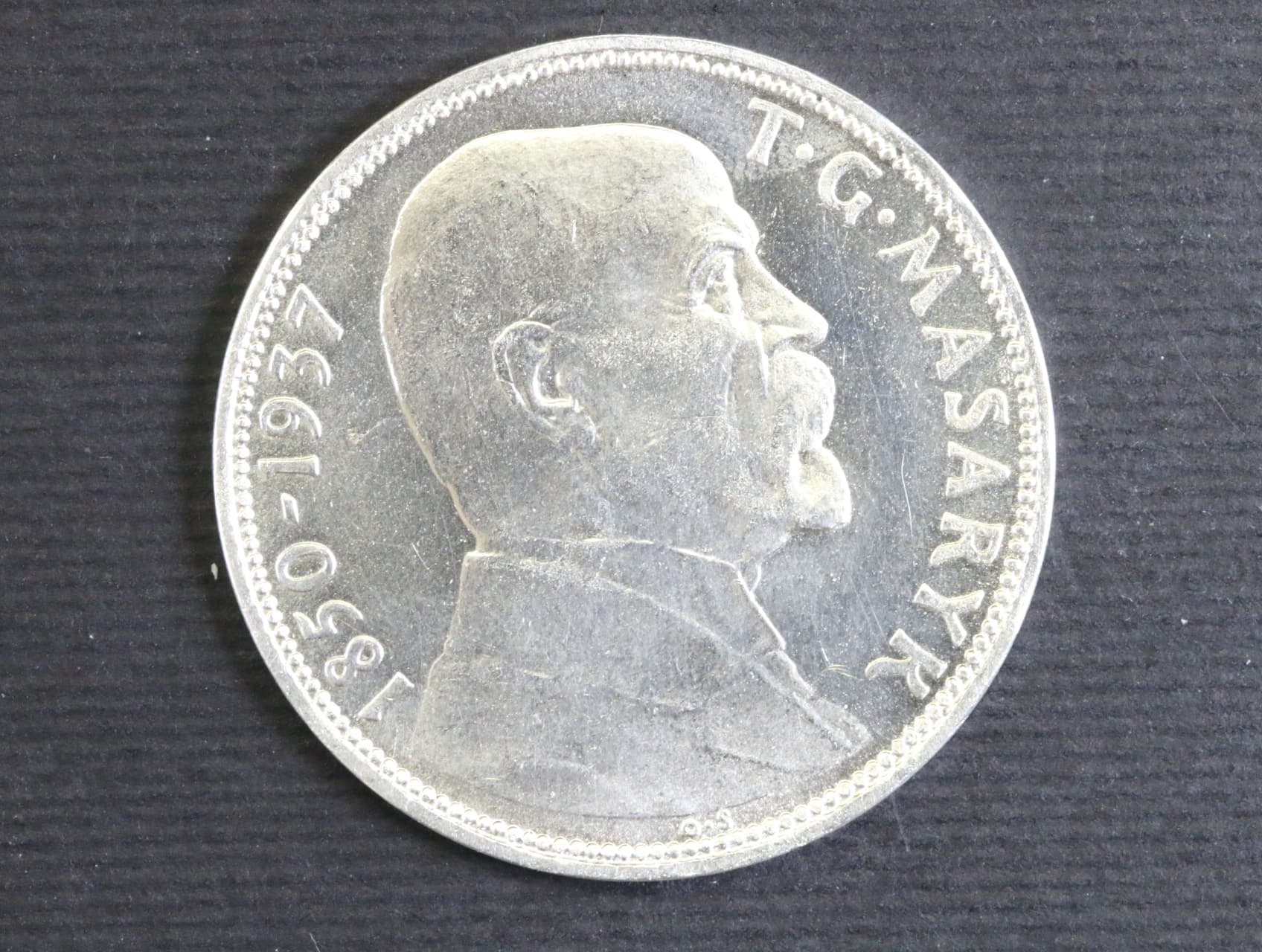 20 Kč 1937 - Úmrtí prezidenta T. G. Masaryka 1850-1937_