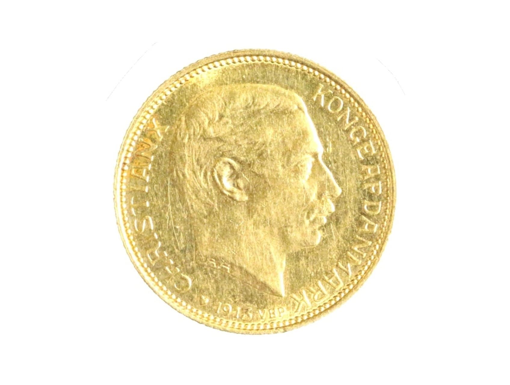 Christian X 1912-1947 - 20 Kroner 1913, 8.96 g., 0.900_