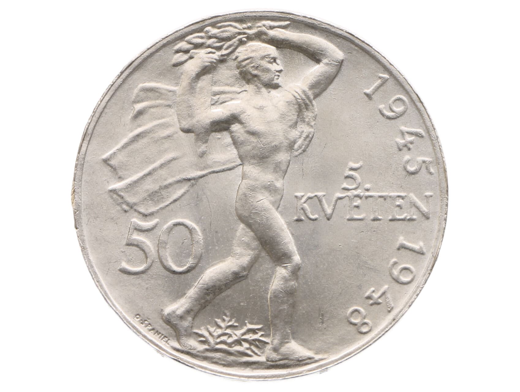 50 Kčs 1948, 3.výročí pražského povstání