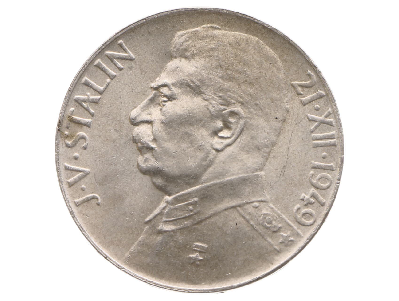 50 Kčs 1949, 70.výročí narození J.V.Stalina