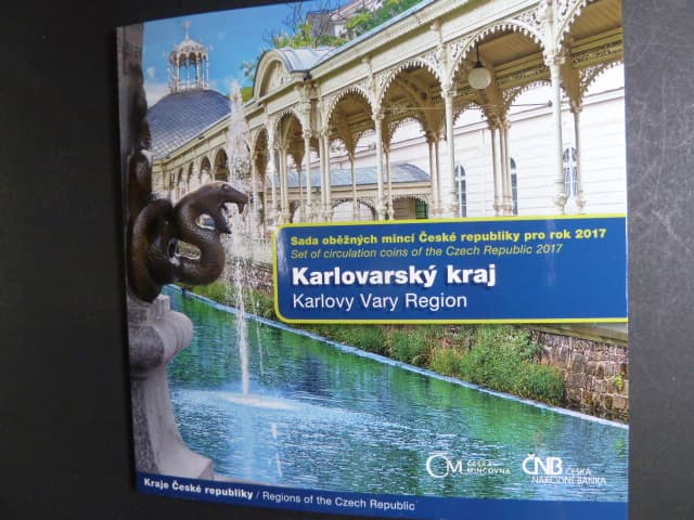 sada 2017 s motivem Karlovarský kraj + žeton, náklad 5000 ks