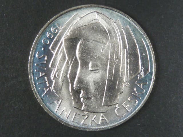 50 Kčs 1990, 1.výročí svatořečení Anežky České