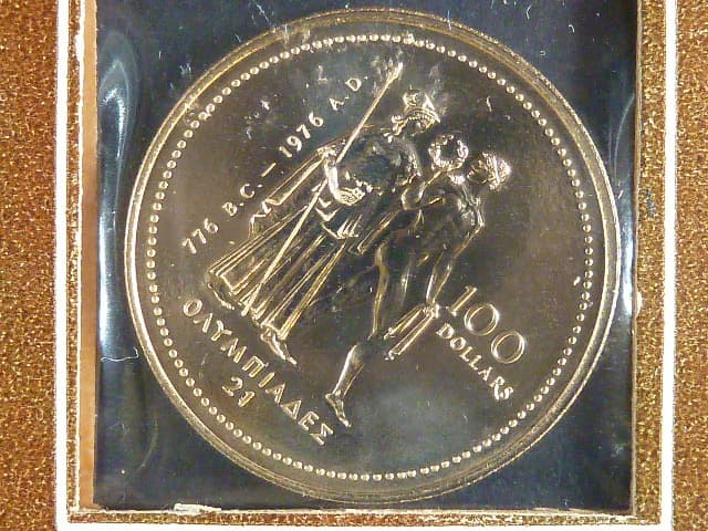 100 Dollars 1976 - OH, Au 0,583, 13,33g, originální původní balení