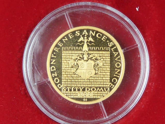 Sada zlatých mincí Koruna česká, 1000 , 2500 , 5000 , 10000 Kč 1997, certifikáty, společná etue, bezvadný stav