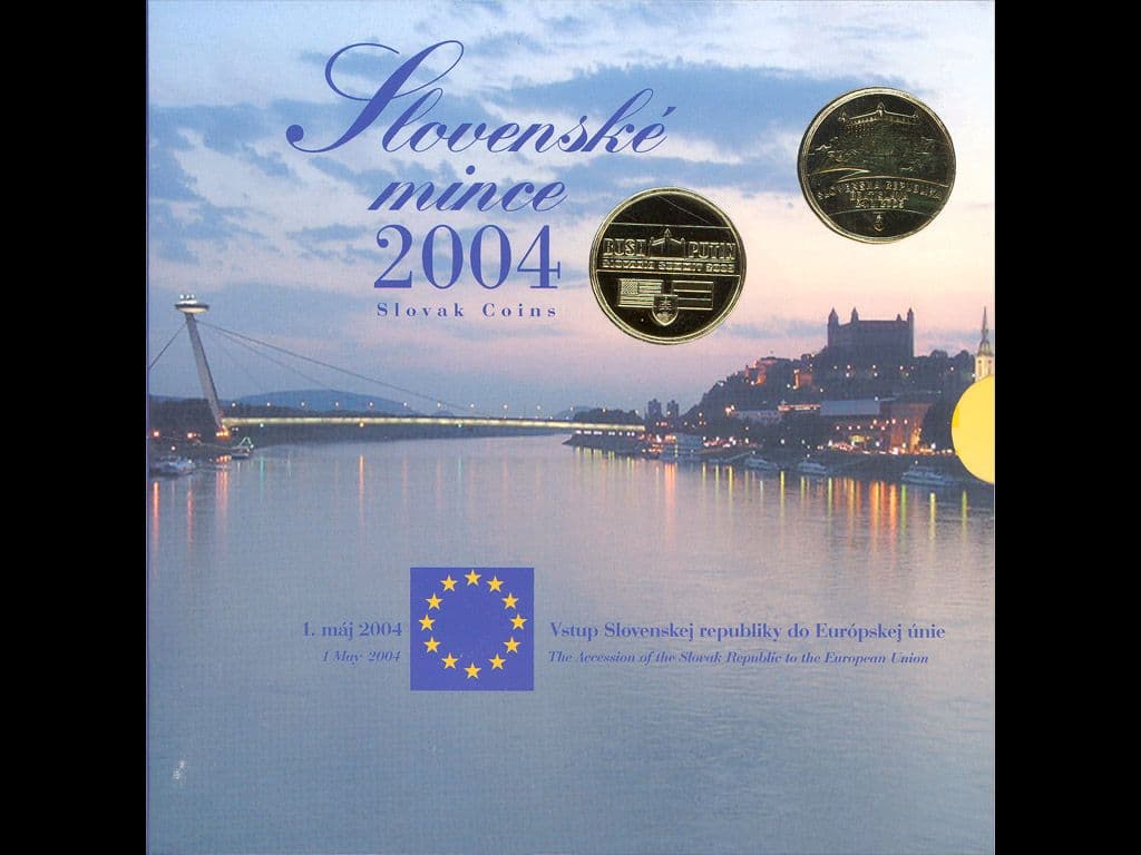 2004 ročníková sada mincí Summit Bush - Putin