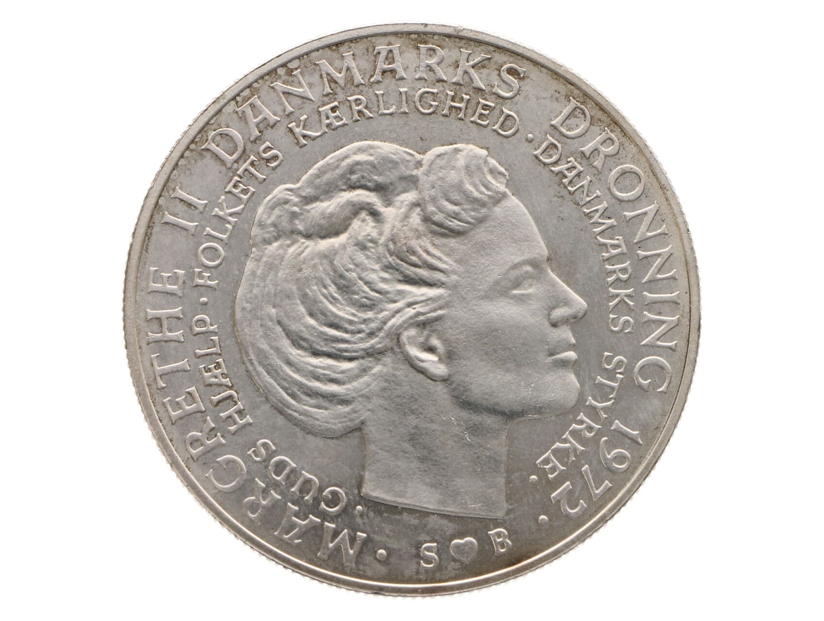 10 Kronen 1972, Úmrtí krále Frederika IX, 20,4g, 0.800 Ag, 36mm_