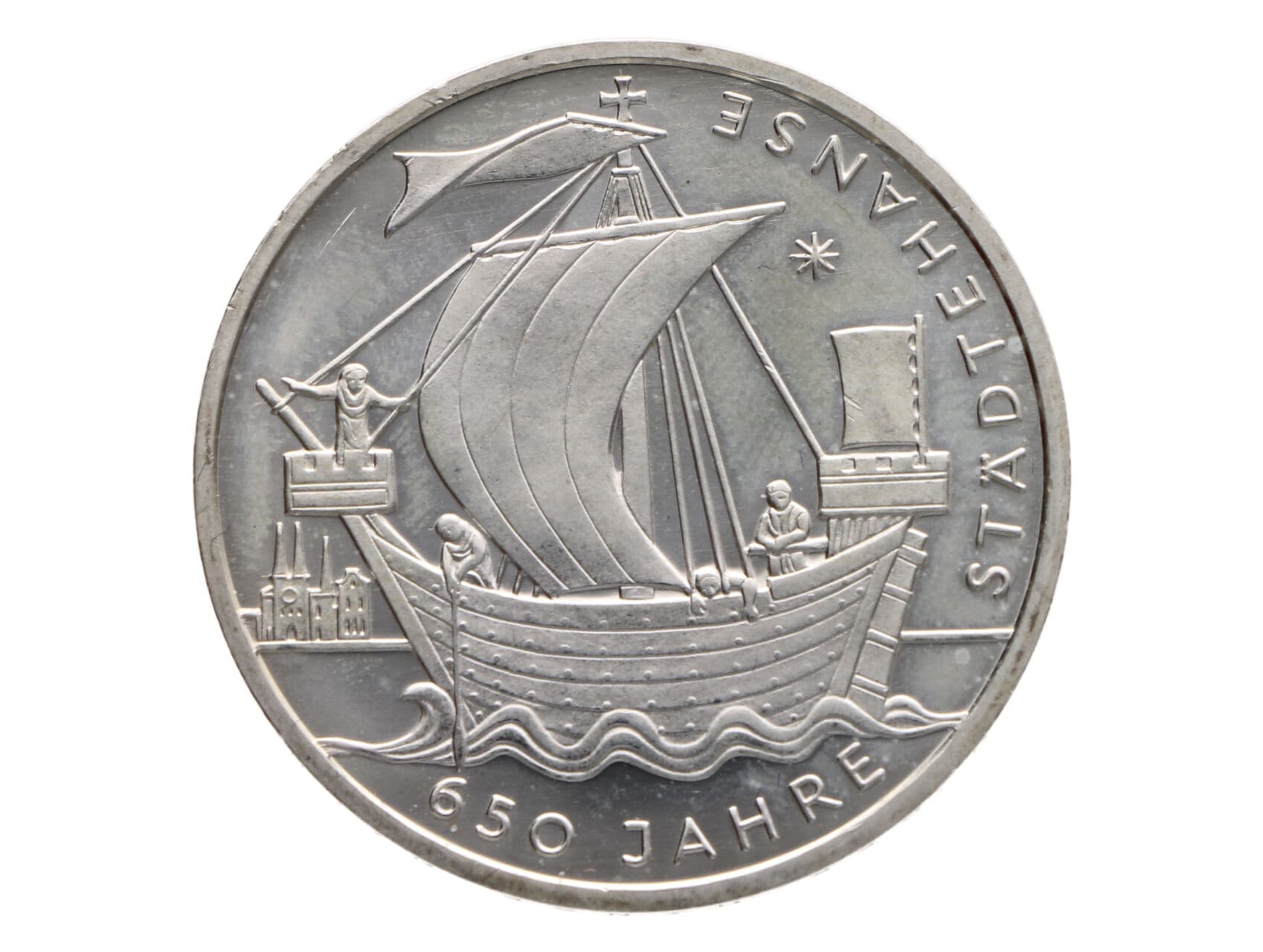 10 Euro 2006 J, 650. výročí Hanzovní ligy, 0.925 Ag, 18g_