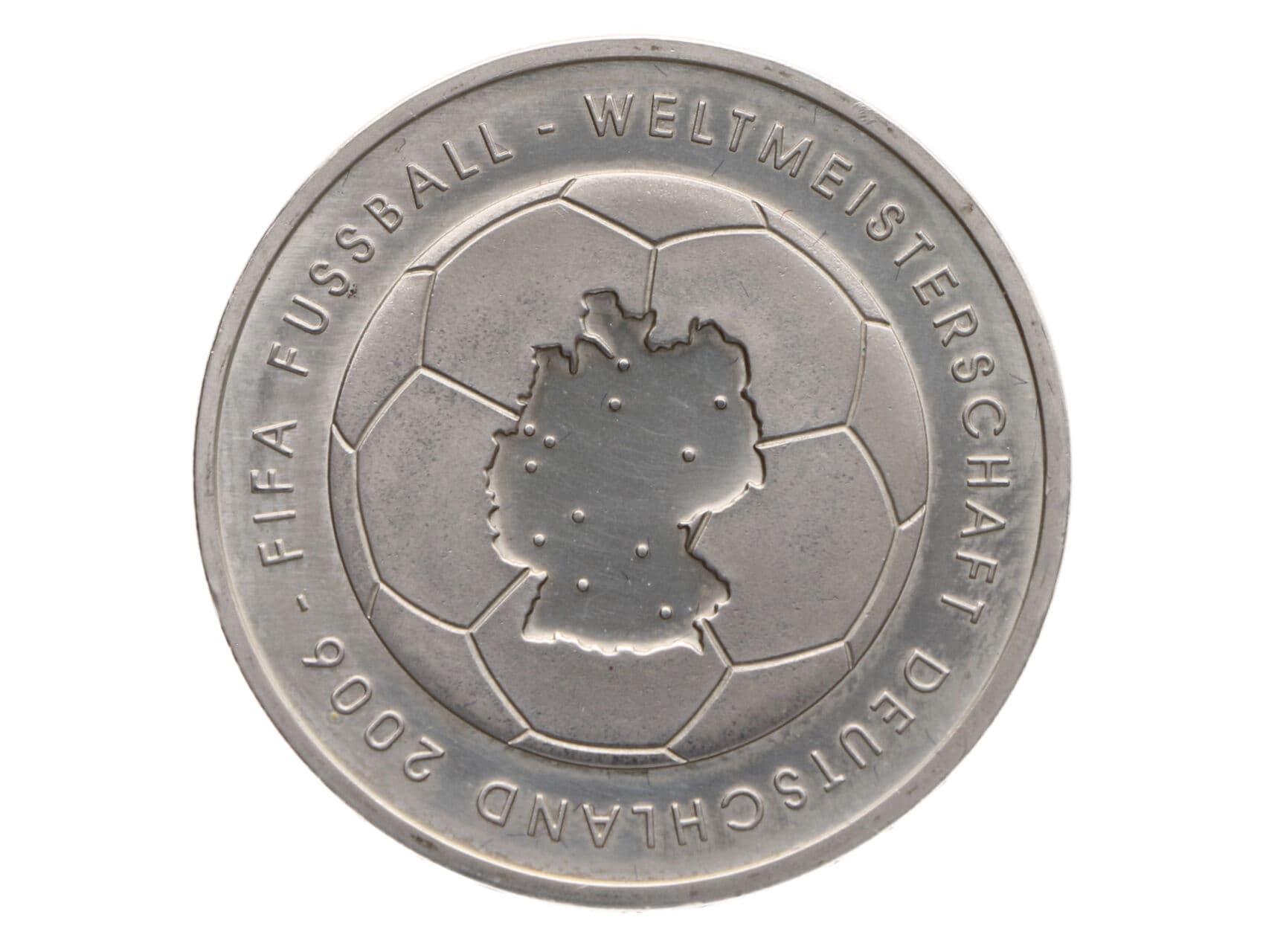 10 Euro 2003, Mistrovství světa ve fotbale V NěmeckU 2006, 0.925 Ag, 18g_