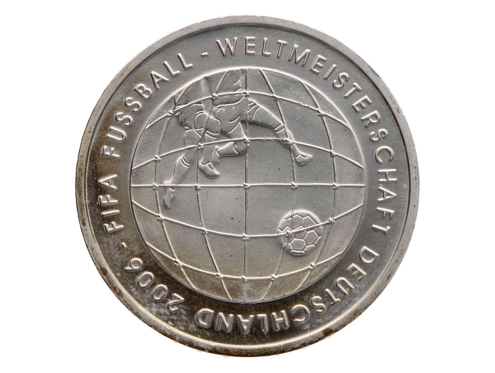 10 Euro 2005, Mistrovství světa ve fotbale Německo 2006, 0.925 Ag, 18g_