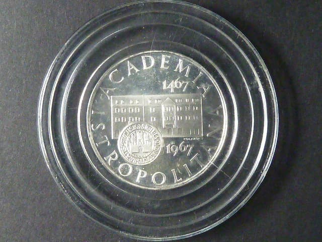 10 Kčs 1967, 500. výročí založení akademie Istropolitany